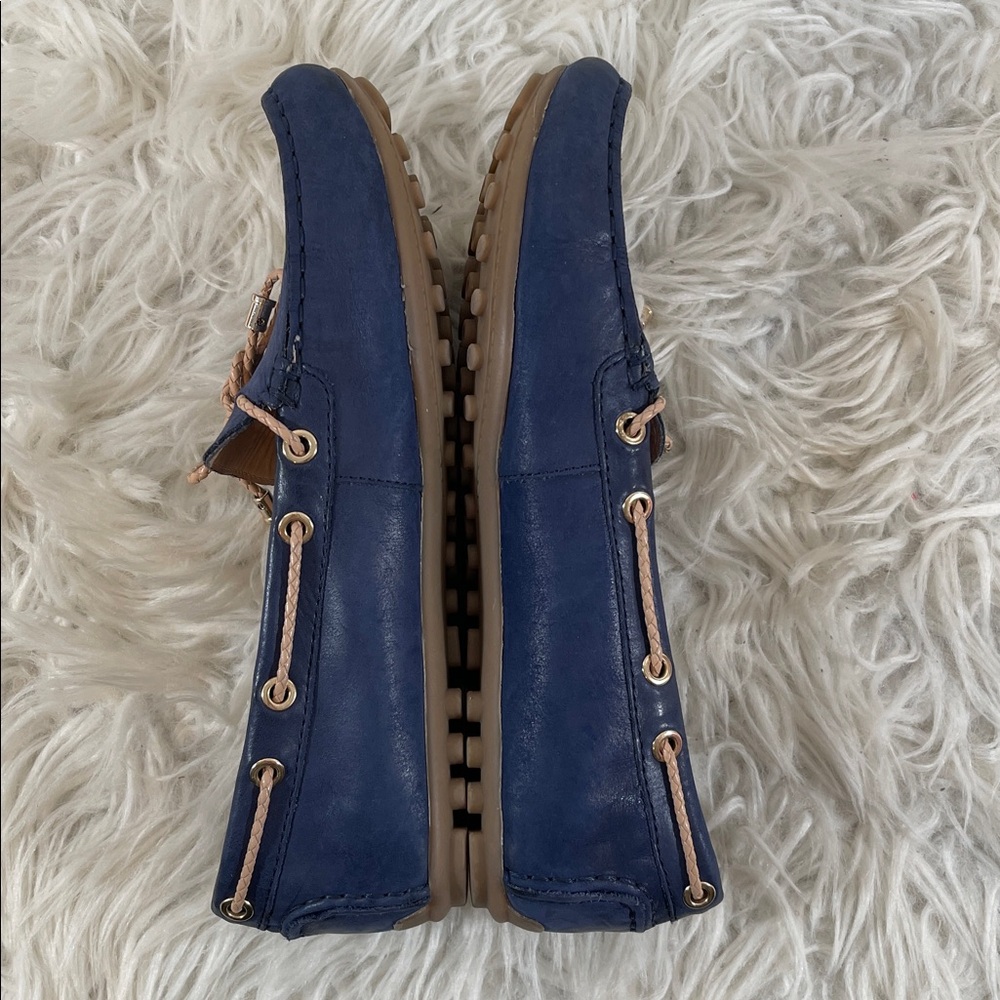 GEOX Respira Loafers Blue Round Toe Size 38 (7.5) - Picture 8 of 12